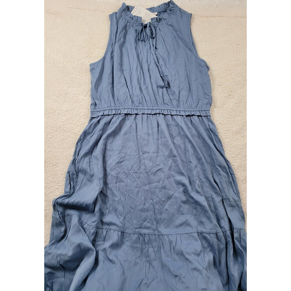 [100] NWT Kirundo Blue Sleeveless Maxi Neck Tie Dress- Size XL